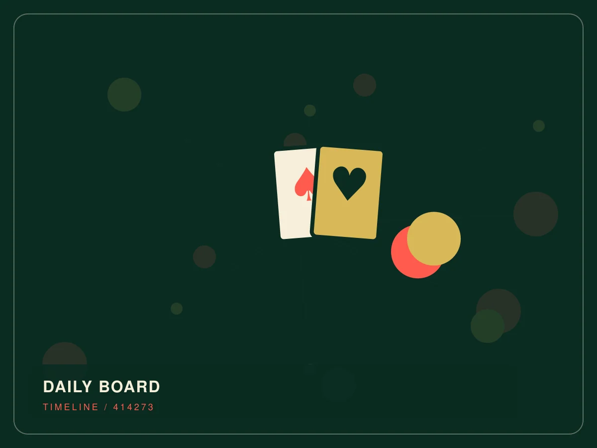 Second abstract visual exploring the commercial character of dailypokertournament.com